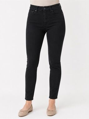 Madewell 10” High Rise Skinny Jeans 27P Petite Black Stretch